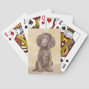 Jeu De Cartes American Water Spaniel Peinture - Original Dog Art