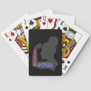 Jeu De Cartes American Woman gris foncé