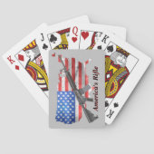 Jeu De Cartes Americas Rifle MSR AR15 Game Night Poker (dos)