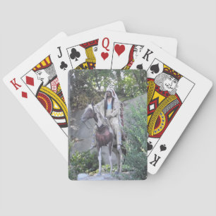 Jeu De Cartes Amérindien Chef avec image de cheval