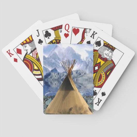 Jeu De Cartes Amérindien Tee-Pee Tipi (dos)