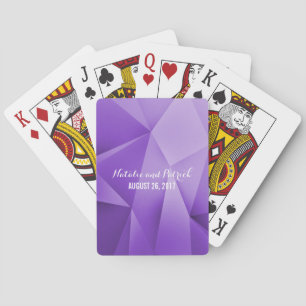 Jeu De Cartes Amethyst Jewel Tones Mariage Jouer des cartes
