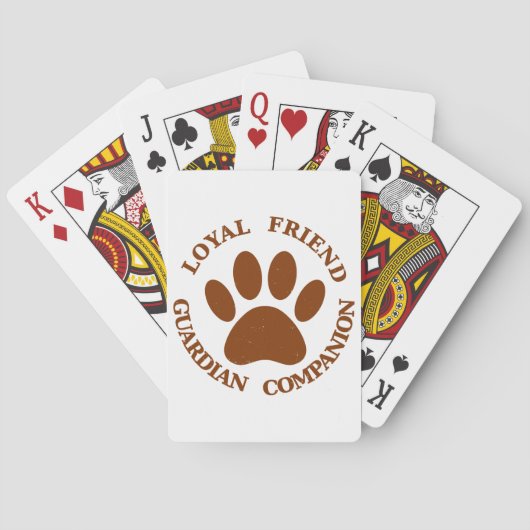 Jeu De Cartes Ami Loyal Paw Dog (dos)