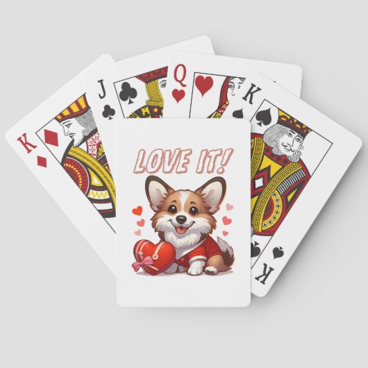 Jeu De Cartes Amour de Corgi Mignon (dos)
