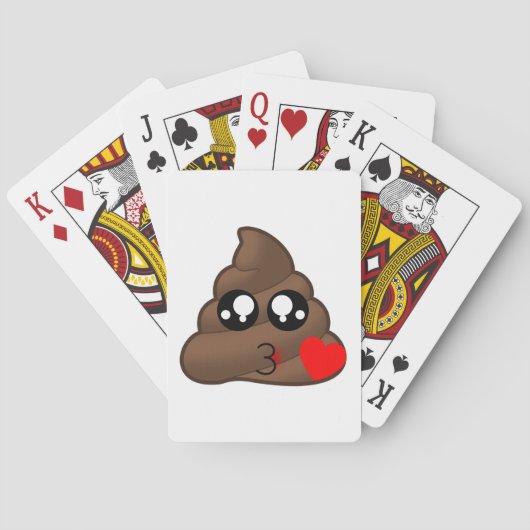 Jeu De Cartes Amour Emoji de coeur de dunette (dos)