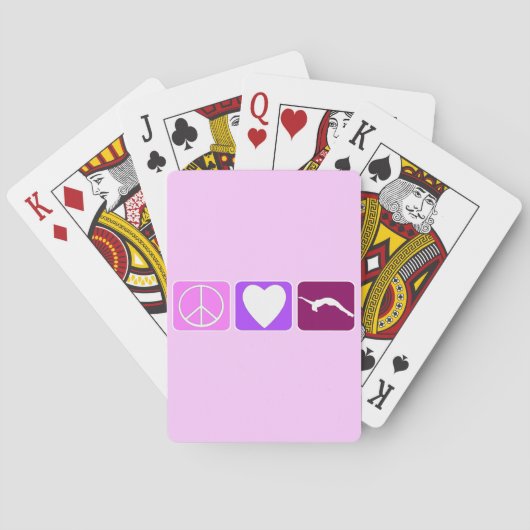 Jeu De Cartes Amour et dégringolade de paix (dos)