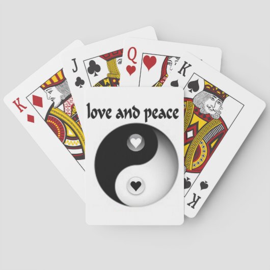 Jeu De Cartes Amour et Paix  (dos)