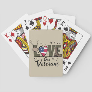 Jeu De Cartes Amour Notre Jour des anciens combattants Fier Jour