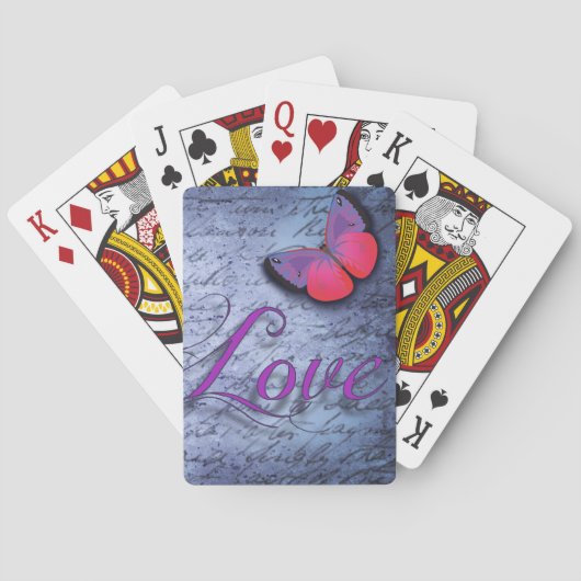 Jeu De Cartes Amour papillon (dos)