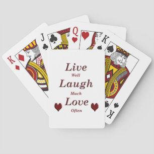 Jeu De Cartes Amour riant en direct