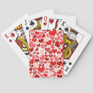 Jeu De Cartes Amour, Saint-Valentin, Jour, Coeur, Femmes, Rose, 