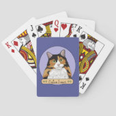 Jeu De Cartes Amoureux des chats Calico (dos)