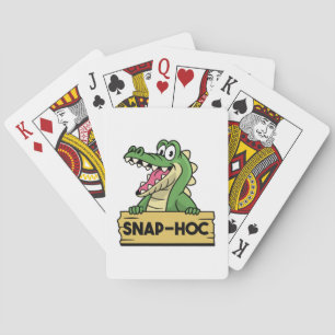 Jeu De Cartes Amoureux drôle d'alligator et crocodile de soigneu