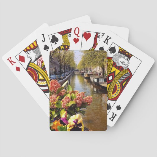 Jeu De Cartes Amsterdam Canal Fin de l'été Hollande (dos)