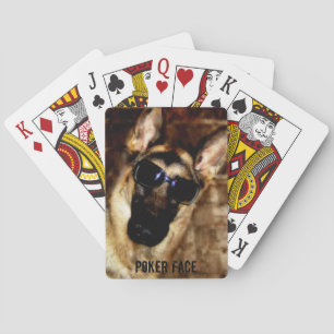 Jeu De Cartes Amusant berger allemand portant des lunettes de so