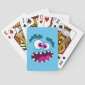 Jeu De Cartes Amusant Monster bleu rose Cool fou design (dos)