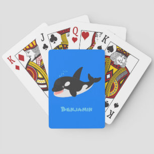 Jeu De Cartes Amusante baleine orque mignonne dessin animé