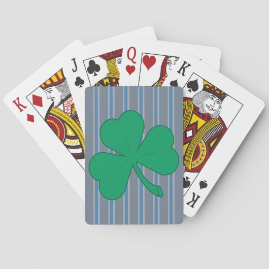 Jeu De Cartes Amusants et Shamrocks fantaisistes (dos)