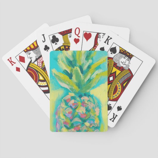 Jeu De Cartes Ananas tropical coloré (dos)