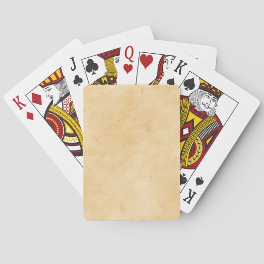 Jeu De Cartes Ancien Arrière - plan Parchemin Trait Mottled Look (dos)