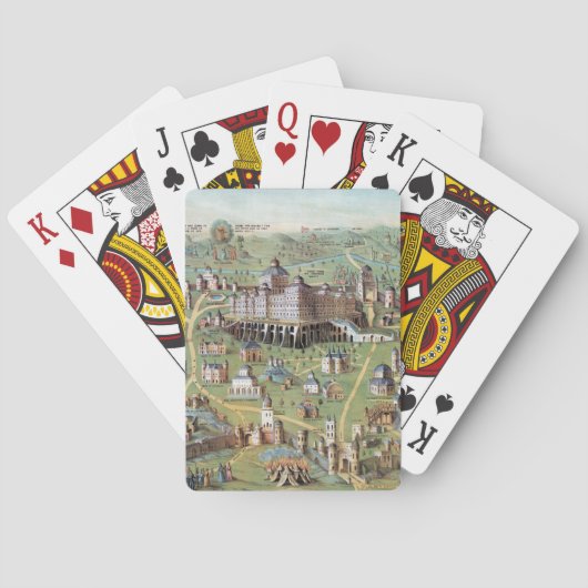 JEU DE CARTES ANCIEN JÉRUSALEM (dos)