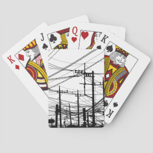 Jeu De Cartes Ancien téléphone et lignes électriques
