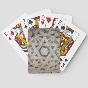Jeu De Cartes Ancienne étoile de David sculptée, Israël