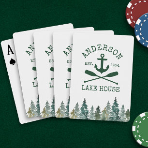 Jeu De Cartes Ancre nautique Oars Pines Family Lake House