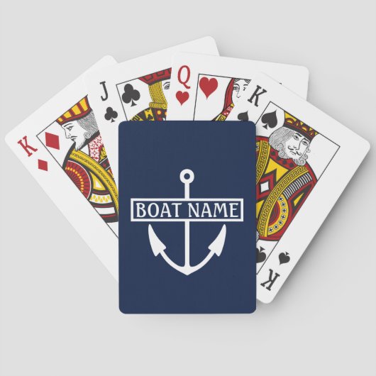 Jeu De Cartes Ancre Nom du bateau (dos)