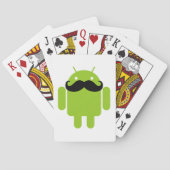 Jeu De Cartes Android Robot Moustache (dos)