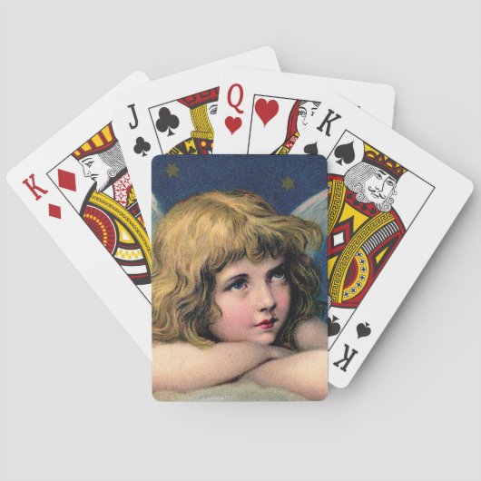 Jeu De Cartes Ange de Noël Vintage (dos)