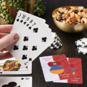 Jeu De Cartes Angel arménien Cheveux noirs vêtus d'un drapeau (In Situ)