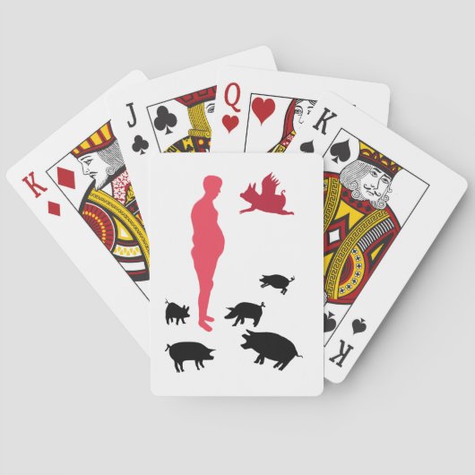 Jeu De Cartes Angel Pgs Happy Repas Vegeterian Playing Cartes (dos)