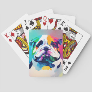 Jeu De Cartes Anglais Chien Chien Wild Nature Peinture animale