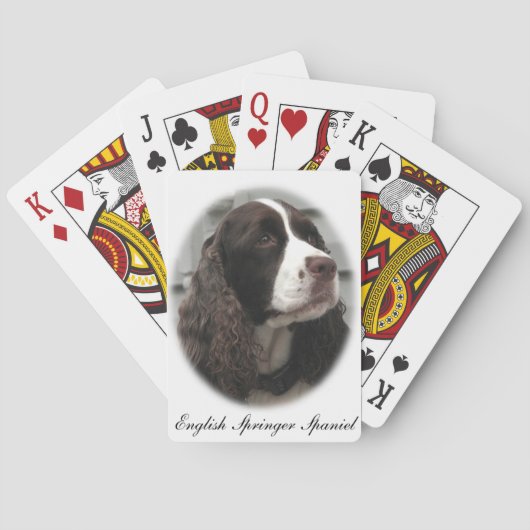 Jeu De Cartes Anglais Springer Spaniel Jouer Cartes (dos)
