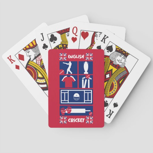 Jeu De Cartes Anglais Test Cricket Les Cendres (dos)