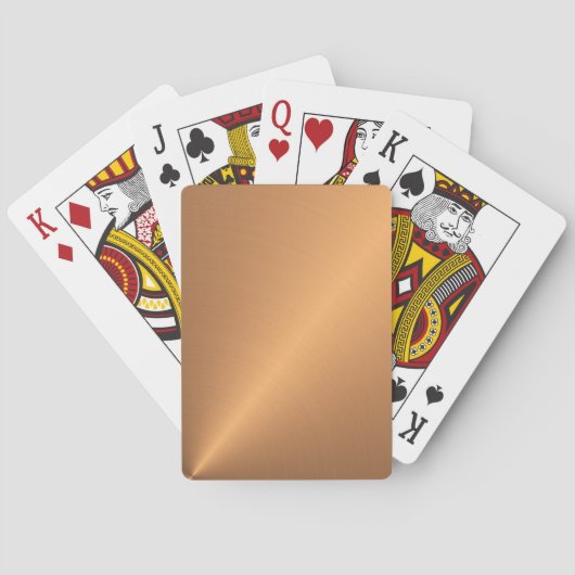 Jeu De Cartes Angle de brillance du cuivre (dos)