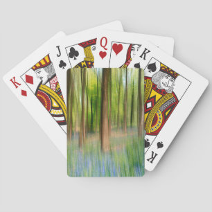 Jeu De Cartes Angleterre   Bluebell Oak Woodland au printemps