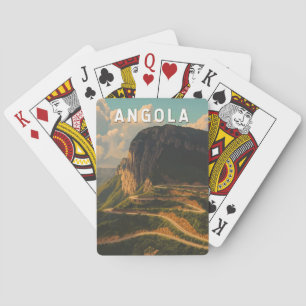 Jeu De Cartes Angola Illustration Voyage Art Vintage