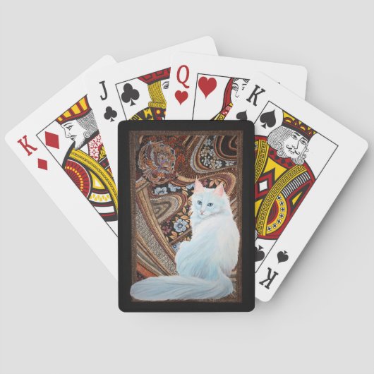 Jeu De Cartes Angora turc blanc (dos)