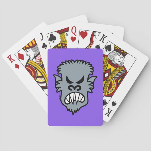 Jeu De Cartes Angry Halloween Werewolf (dos)