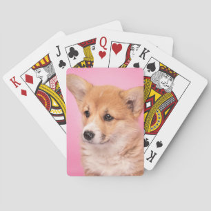 Jeu De Cartes Animaux de bébés cutest   Corgi Chiot rose