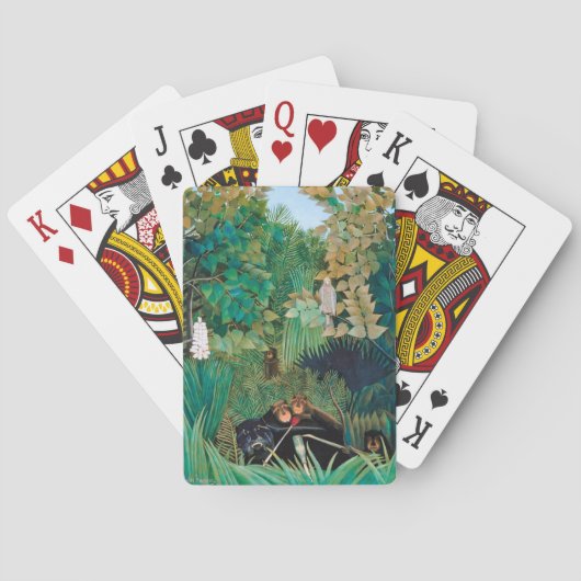 Jeu De Cartes Animaux sauvages dans la forêt tropicale (dos)