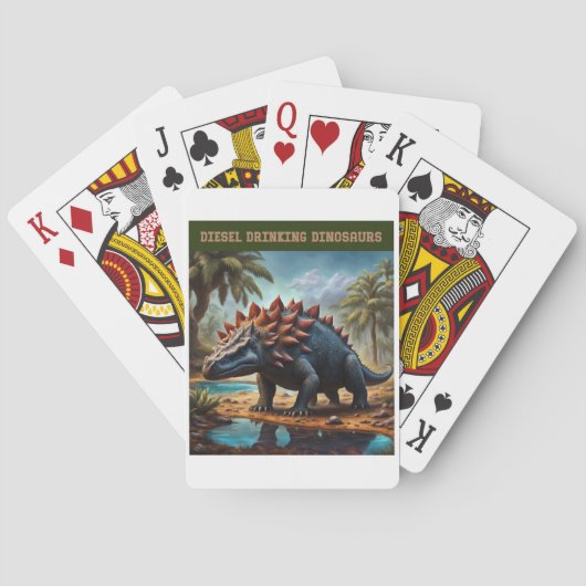 Jeu De Cartes Ankylosaurus satisfait (dos)
