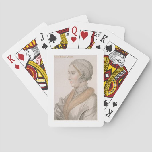 Jeu De Cartes Anne Boleyn (1507-36) engravée par Francesco Barto (dos)