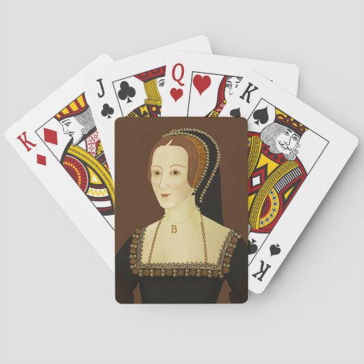 Jeu De Cartes Anne Boleyn - illustration historique (dos)