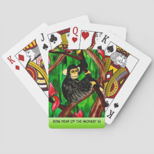 Jeu De Cartes Année des cartes de jeu de singe