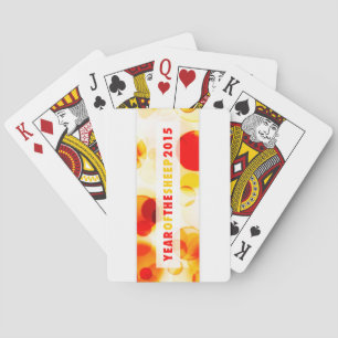 Jeu De Cartes année des moutons 2015 (bokeh)
