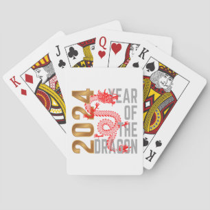 Jeu De Cartes Année du Dragon Année 2024 zodiaque chinois