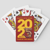 Jeu De Cartes Année rouge or du serpent 2025 (dos)